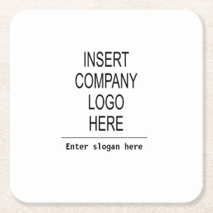 Porta-copo De Papel Quadrado Logotipo personalizado de marketing promocional da