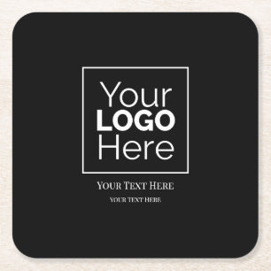 Porta-copo De Papel Quadrado Logotipo Personalizado de Negócios Marca Profissio