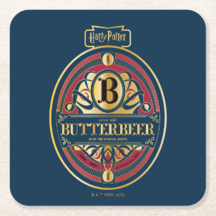 Porta-copo De Papel Quadrado Logotipo Vertical BUTTERBEER™