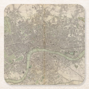 Porta-copo De Papel Quadrado Londres 1843