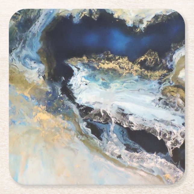 Porta-copo De Papel Quadrado Los Mares (Frente)