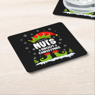 Porta-copo De Papel Quadrado Loucos Sobre O Presente Do Elf De Natal Engraçado
