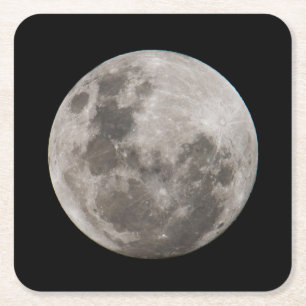 Porta-copo De Papel Quadrado Lua Cheia Joanesburgo África do Sul