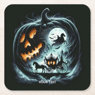Porta-copo De Papel Quadrado Lua de Cavalo de Pumpkin Bonito Fantasy