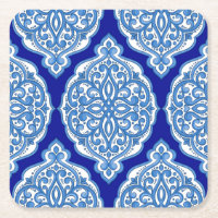 Luxo branco-azul, ornamento turco.
