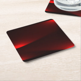 Porta-copo De Papel Quadrado Luzes de Cranberry e Preto