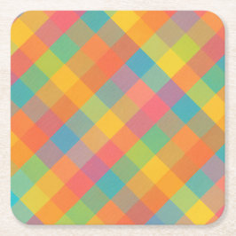 Porta-copo De Papel Quadrado Madras Breeze - Portas copos de papel de Xadrez di