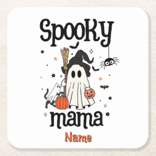 Porta-copo De Papel Quadrado Mama Assustadora Personalizada de Halloween – Fant