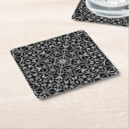 Porta-copo De Papel Quadrado Mandala Industrial
