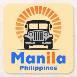 Porta-copo De Papel Quadrado Manila Filipinas Sudeste Asiático
