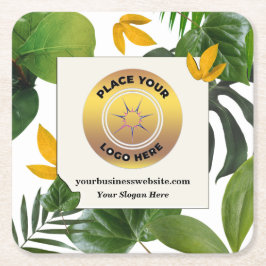 Porta-copo De Papel Quadrado Marca de logotipo da empresa empresarial personali