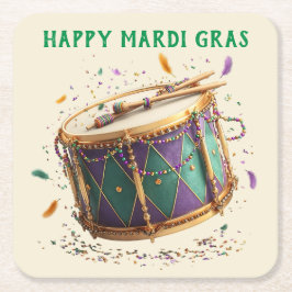 Porta-copo De Papel Quadrado Mardi Gras Festive Drum