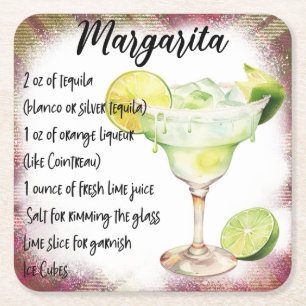 Porta-copo De Papel Quadrado Margarita 