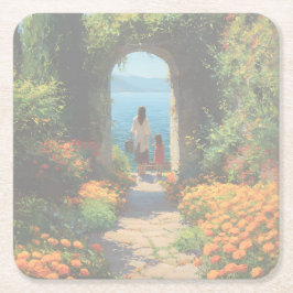 Porta-copo De Papel Quadrado Marigold Path to the Sea | Acrylic