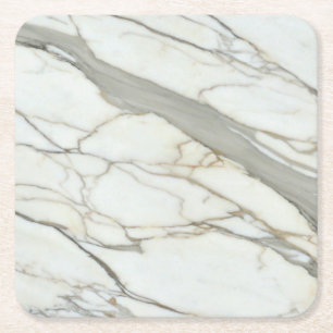 Porta-copo De Papel Quadrado Mármore branco granito natural luxuoso