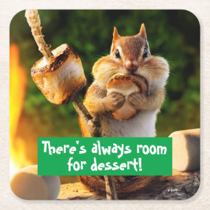 Porta-copo De Papel Quadrado Marshmallow Comendo Chipset