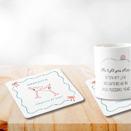 Porta-copo De Papel Quadrado Martini aplaude 21 anos de Festa de aniversário