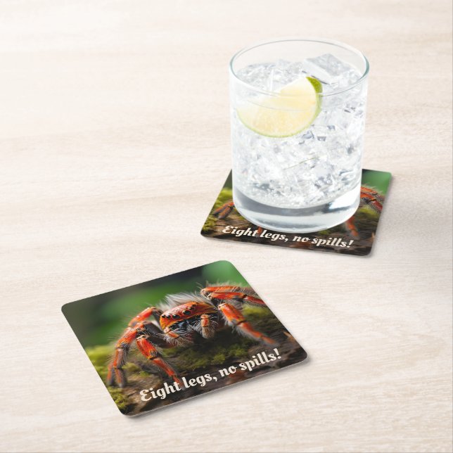 Porta-copo De Papel Quadrado 🕷️ Marvel de Arachnid Vermelho (Insitu)