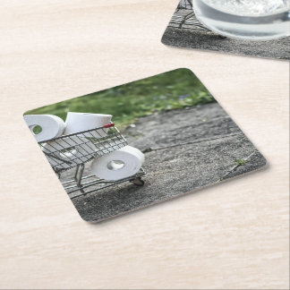 Porta-copo De Papel Quadrado Máscara de proteção contra vírus Corona