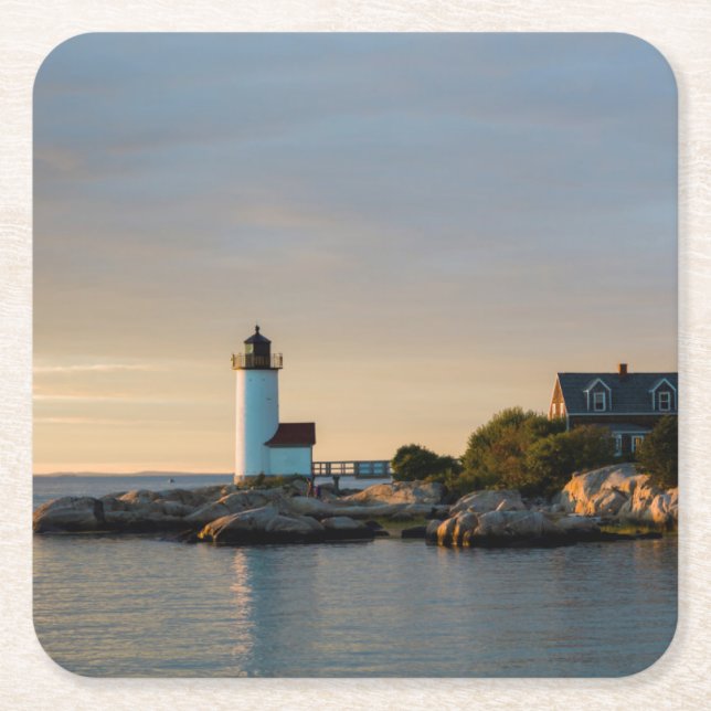 Porta-copo De Papel Quadrado Massachusetts, Gloucester, Annisquam, Annisquam (Frente)