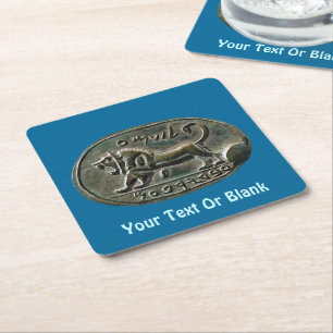 Porta-copo De Papel Quadrado Megiddo Seal