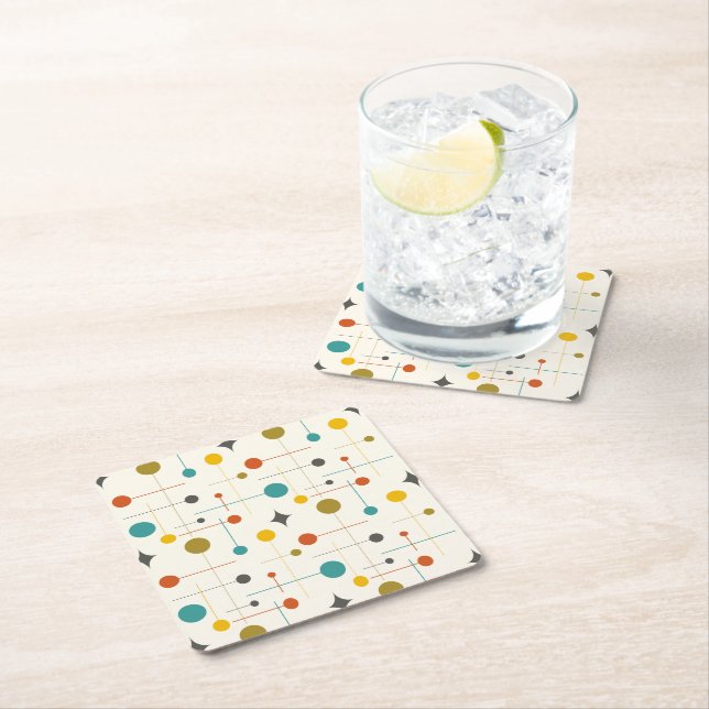 Porta-copo De Papel Quadrado Meio século (Insitu)