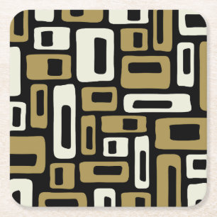 Porta-copo De Papel Quadrado Meio século Retroativo Moderno