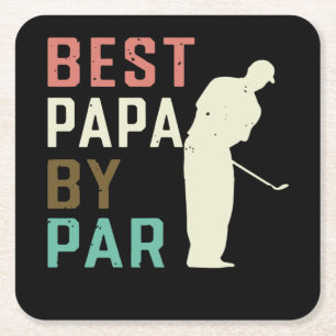 Porta-copo De Papel Quadrado Melhor Papa Por Presente De Golfe Para Dia de os p