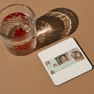 Porta-copo De Papel Quadrado Melhor Presente do Pai de Fotografia do Modern Min