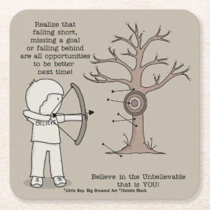 Porta-copo De Papel Quadrado Melhor próxima vez