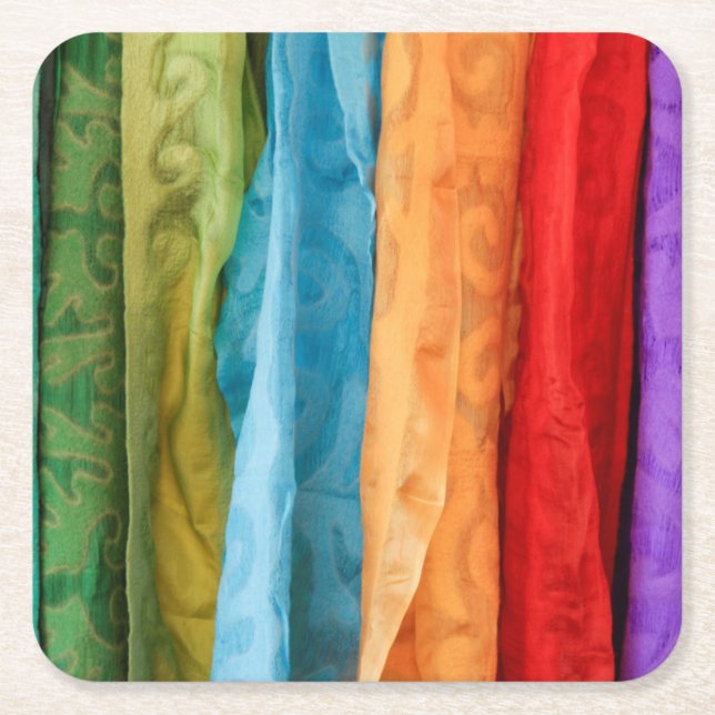 Porta-copo De Papel Quadrado Mercado Internacional de Arte Popular (Frente)