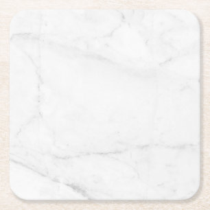 Porta-copo De Papel Quadrado Mesa de Centro de Mármore Branco Simples Rústica e