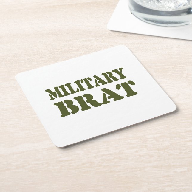 PORTA-COPO DE PAPEL QUADRADO MILITAR BRAT (Inclinado)