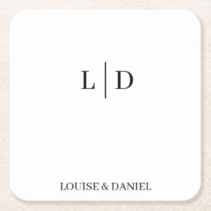 Porta-copo De Papel Quadrado Mínimo e Simples Personalizado