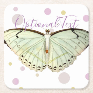 Porta-copo De Papel Quadrado Mint Green Beauterfly
