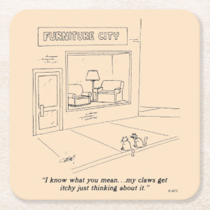 Porta-copo De Papel Quadrado Mobiliário De Cats