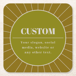 Porta-copo De Papel Quadrado Modelo de Design único retrorreflector inspirável