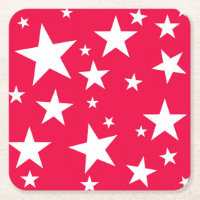 Modelo de Natal Vermelho Branco Estrelas Elegante