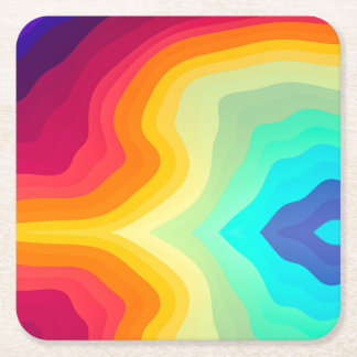 Porta-copo De Papel Quadrado Modern Cracked colorful Stylist