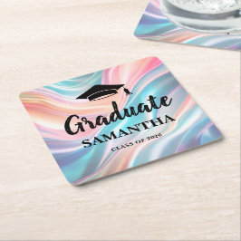 Porta-copo De Papel Quadrado Modern  Graduation 