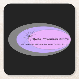 Porta-copo De Papel Quadrado Moderno do século de Médio personalizável