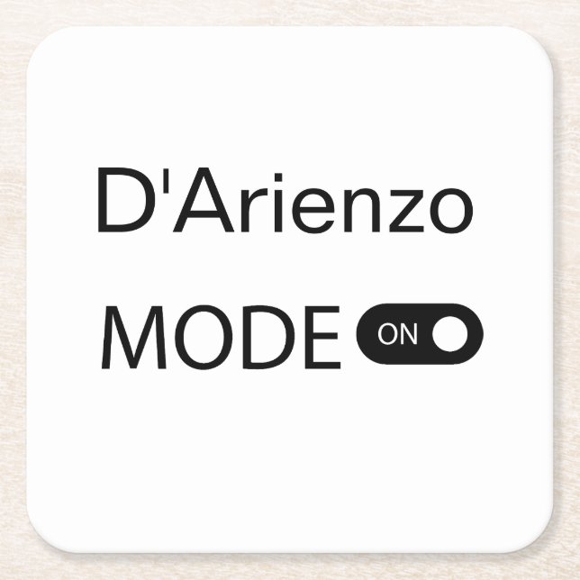 Porta-copo De Papel Quadrado Modo D'Arienzo engraçado Tanguero Tango Dancer Mil (Frente)