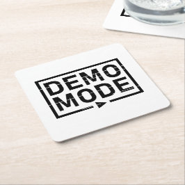 Porta-copo De Papel Quadrado Modo de demonstração Áudio V1