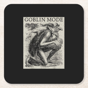 Porta-copo De Papel Quadrado Modo Duende Goblincore Fairycore Grunge Medieval