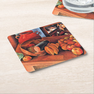 Porta-copo De Papel Quadrado Moise Kisling, Natureza Morta com Frutas,