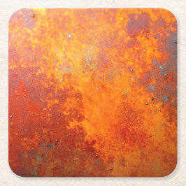 Porta-copo De Papel Quadrado Molten Rust Patina