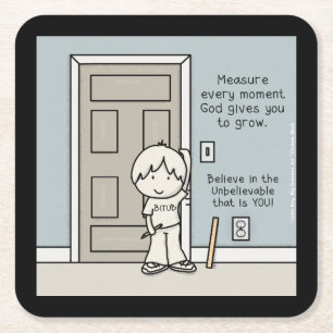 Porta-copo De Papel Quadrado Momentos mensuráveis