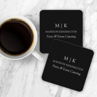 Monograma mínimo ou adicionar logotipo preto