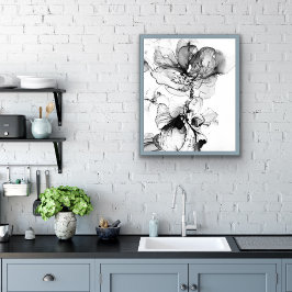 Porta-copo De Papel Quadrado Monokrom blomma