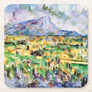 Porta-copo De Papel Quadrado Mont Sainte-Victoire, Paul Cezanne